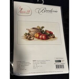 Luca-S Cross Stitch Kit Still Life with Vegetables 40.5x17cm 62249